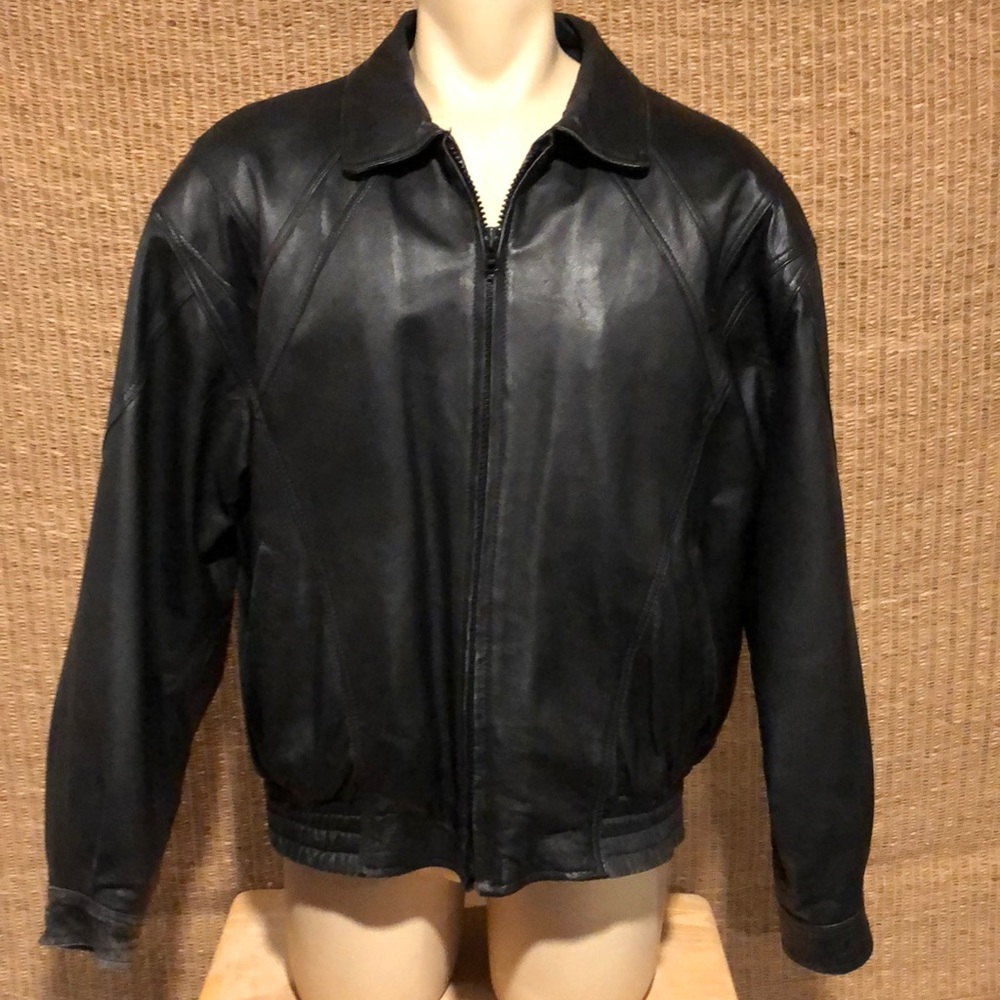 Vintage 90's Leather Bomber Jacket